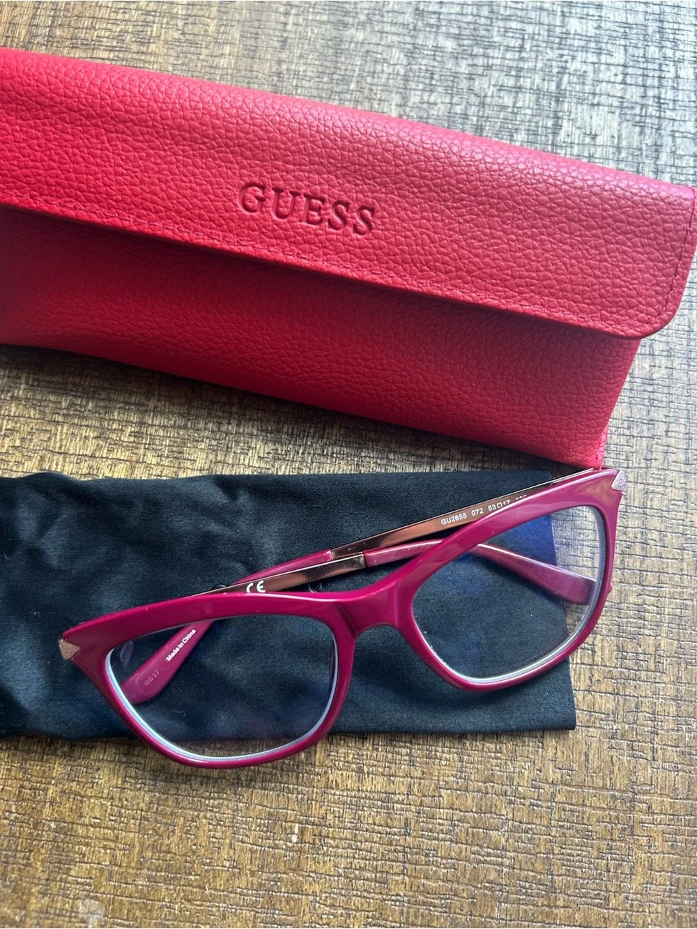 Guess glasses with case